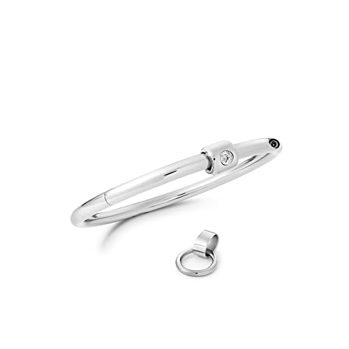 Mens-Shop24 Metall Halsband Halsreif Halsfessel O-Ring Schmuckanhänger Bondage Sklaven-Sexspielzeuge Erotik für Männer Frauen Paare (Innen Ø 130 mm)