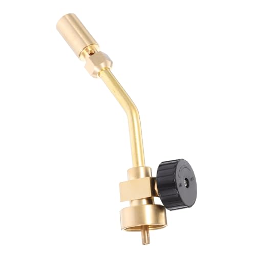HOLIDYOYO Professional Brass Torch Head Portable Welding Accessory for Plumbing Air Conditioning and Auto Repair Durable Wear Resistant Design Compatible with Propane Gas