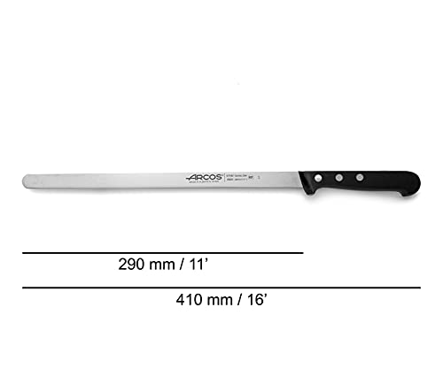 Foto von Arcos Universalmesser - Hochwertige Nitrum Edelstahlklinge 28 cm, Ergonomischer Griff aus Polyoxymethylen, Ideal für Täglichen Gebrauch - Schwarz, Serie Universal
