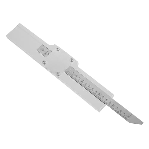 Hemobllo Tire Depth Gauge with Magnifier Durable Metal Tread Ruler for Accurate Measurement Cars Trucks and Motorcycles User Friendly Design for Effortless Tire Tread Checking