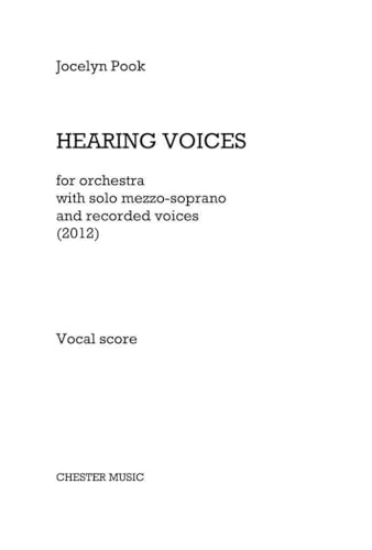 Photo de Jocelyn pook: hearing voices (vocal score)
