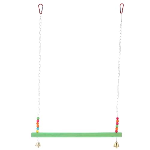 Garneck Rooster Hen Swing Ladder Pet Wooden Climbing Frame Chicken Swing Toy Safe Fun for Chickens Random