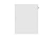 Kleer-Fax Letter Size Individually Numbered 1/25th Cut Side Tab Index Dividers, 25 Sheets per Pack, White, Number 53 (91053)