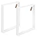 LAMO Manufaktur Patas para Mesa Comedor, Patas de Acero para Escritorio, Simple Light, Perfil 60x20 mm, Pata para Mesa, 60x72 cm (Ancho x Alto), Color Blanco, 2 Piezas, LTS-01-E-CC-9016