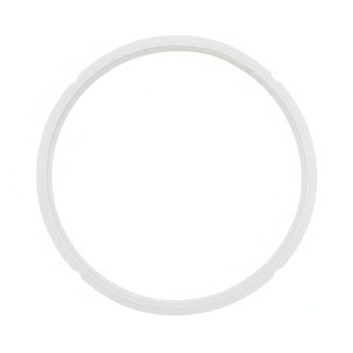Anillo de sellado de silicona premium para ollas de presión eléctricas, reemplazo duradero en color blanco, compatible con diámetros de tapa de 7.1 a 10.2 pulgadas (1 unidad)