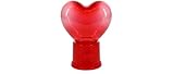 Heart Shaped Candy Dispenser | Valentines Day | Pill Dispenser | Snack Dispenser (Red)
