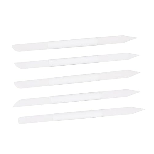 Ipetboom 5 piezas Limas de Cristal Cilíndricas para Manicura Quitacutículas y Pulidora de Uñas Profesional Diseño Compacto y Suave para Uso Seguro y Portátil