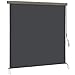 Produktbild LARMNEE Senkrechtmarkise, Außenrollo Markise Handkurbelmechanismus, ausziehbar Vertikalmarkise Balkonrollo Sonnen-und Sichtschutz, für Terrasse und Balkon,250 x 140cm Anthraz EBK14CP02