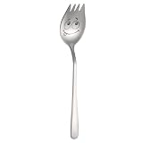 Creative Stainless Steel Salad Spoon - Versatile Pasta Fork and Spoon Set - Ideal for Home Dining and...
