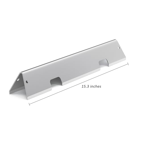 67046 7636 Flavorizer Bars 15.3” Replacement for Weber Spirit II E-310 310 300 Grill Parts, Spirit E/S-310 320 330 Parts, 16 GA Stainless Steel Flavor Bars, Weber Spirit GS4 Flame Guards 5 Pack