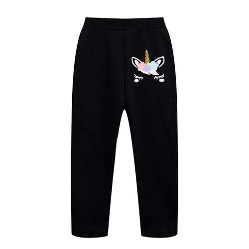 Image of RETSUGO Little Girls 2 Piece Clothing Sets Toddler Unicorn Sweatshirts and Leggings Cotton Fall Winter Casual Outfits 3-8T