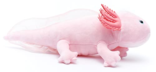 Uni-Toys - Axolotl (rosa) - 32 cm (Länge) - Plüsch-Wassertier - Plüschtier, Kuscheltier