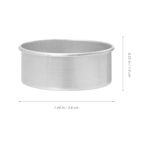 Portavelas de aluminio con base cóncava TIDTALEO, material resistente fácil de usar en velas 3