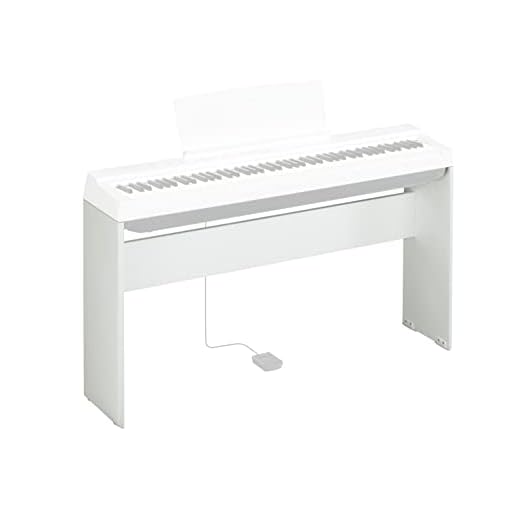 Yamaha L-125WH, Supporto per Pianoforte Digitale Yamaha P-125, Design Compatto e Resistente in legno, Bianco