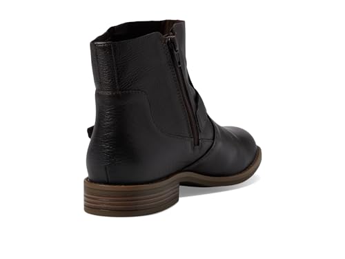 Clarks Women's Camzin Loop Ankle Boot, Dark Brown Leather, 9 Medium US