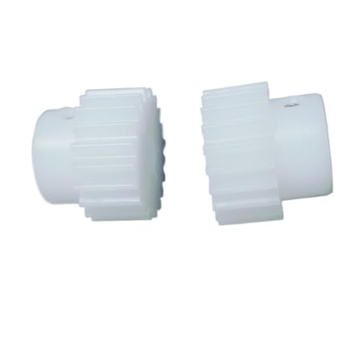 Cylindrical Drive 2pcs 0.5 Module 23 Teeth Plastic Straight Teeth Gear 0.5M 23T Spur Gear with Step 12.5mm Diameter Cylindrical Gear Rack Machinery(6MM BORE)