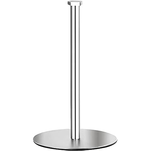 Paper Towel Holder Countertop, OBODING, Kitchen Paper Towel Holder Stand for Kitchen and Bathroom Organization and Storage, Paper Towel Holders for Standard and Large Size Rolls (Silver) Cover