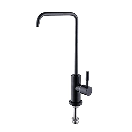 Robinet de purificateur d'eau rotatif en acier inoxydable gris durable