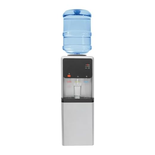 Distributore d'acqua a caricamento dall'alto 19L, Distributore d'acqua calda e fredda 500W, 3 temperature Distributore d'acqua fredda autoportante per ufficio casa, Raffreddamento elettronico
