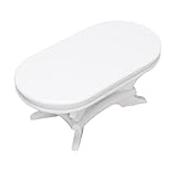 [MEUBLES MINIATURES ÉLÉGANTS] Ajoutez de l'élégance à votre maison de poupée avec cette table basse de forme ovale