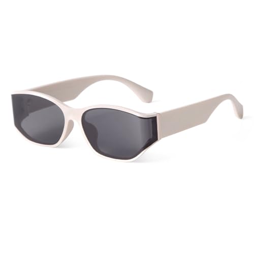 Lunettes de soleil carrées à jambes larges et verres incurvés tendance pour hommes et femmes