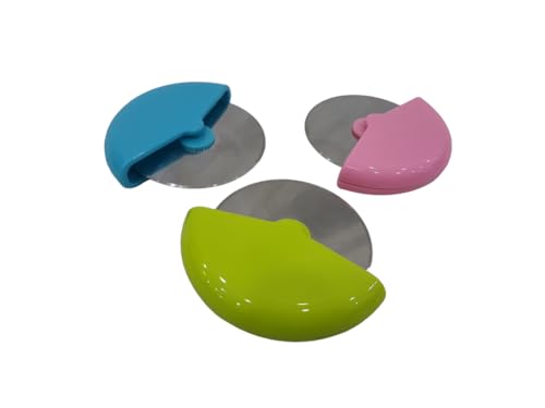 Image of Pizza Cutter Roll Cutting Wheel Pizza Cutter, Sandwich Cutter for Home - RA076 - Pink