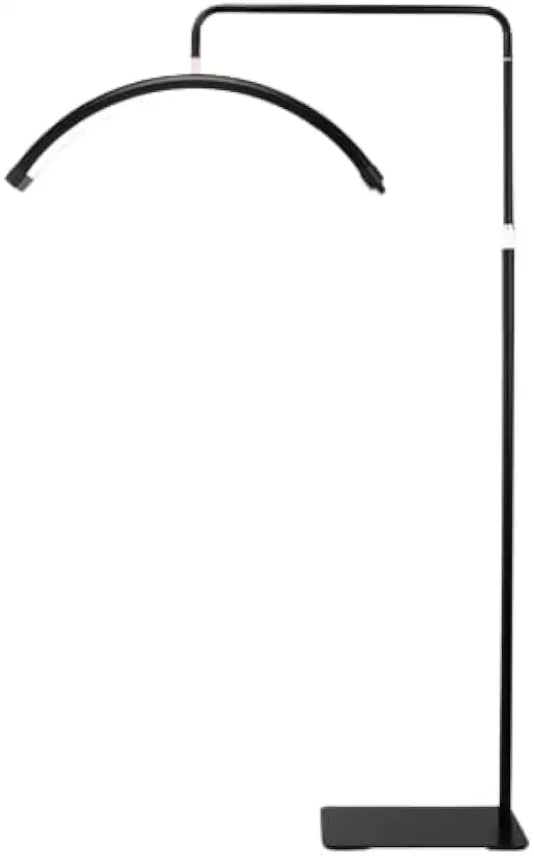 Ring Light Lunar N680 Preto 50w Meia Lua Sobrancelhas Cílios Com Nota fiscal