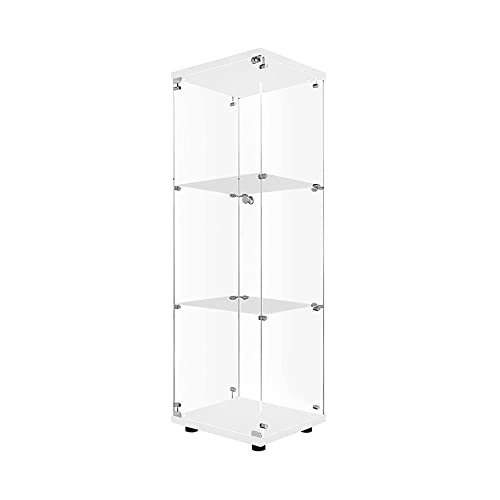 Modern Glass Display Cabinet for Living Room, Home Office