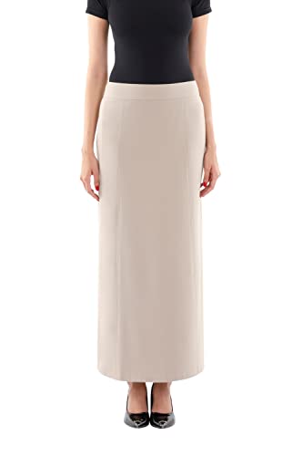 G-Line Maxi Skirts for Women Plus Size A Line High Waisted Ankle Length Solid Women s Long Dress Skirt for Casual or Business