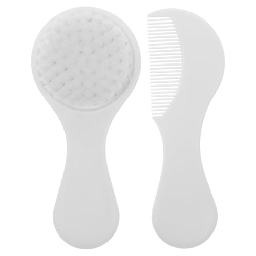 DECORNIJIA Set de Cepillo Suave y Peine para Ñiño Cerdas Delicadas para Cuero Cabelludo Sensible Adecuado para Recién Nacido Masaje Relajante y Cuidado Costra Láctea
