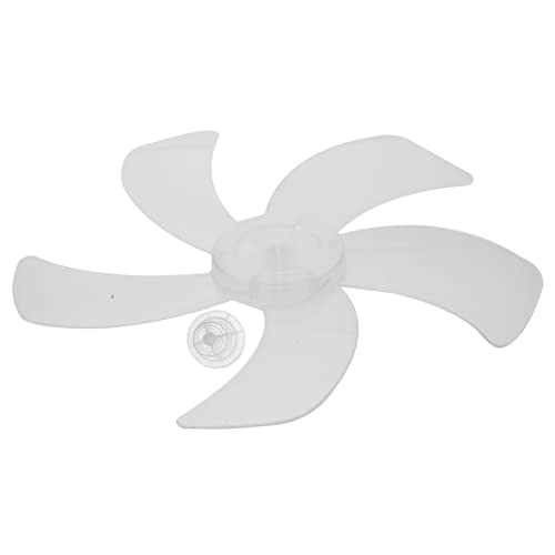 OSALADI Floor Fan Ceiling Fan Replacement 5 Leaves with Nut Cover Plastic Fan Propeller Replacement Fan Accessories for Table Fan