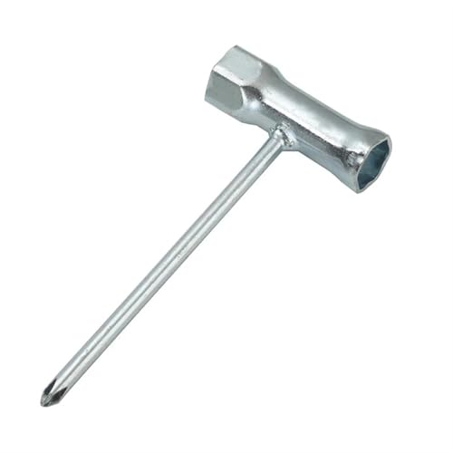 VNSMM Herramientas De Mano Llave de Tubo para bujías de 13 mm, 16 mm, 17 mm y 19 mm para motosierras de Gasolina y desbrozadoras, maquinaria de jardinería Llave de Vaso(17-19mm)