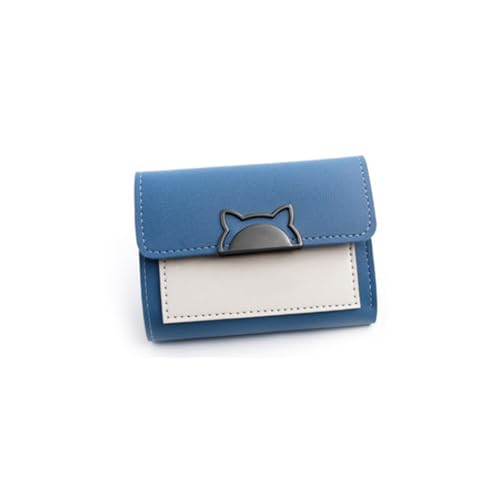 Womens wallet Cute Mini Fashion Wallet for Women | Short Foldable Small Wallet | Stylish Personality Purse(Blue)