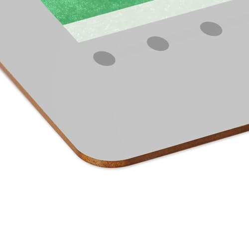 Sets de table Bitcoin antidérapants grand format lot de 4 gris