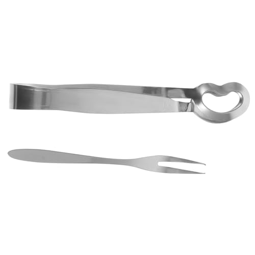 PHENOFICE Vajilla De Caracol Pinzas Para Caracoles Herramienta Para Comer Acero Inoxidable Pinza De Cocina Para Mariscos