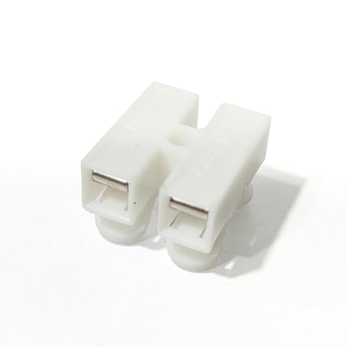 Image of ROBOWAY 100Pcs CH2 Premium Spring Wire Connectors, Quick Spring Connector, Electrical Cable Clamp Terminal Block Connector, LED Strip Light Wire Connecting (Pack of 100)