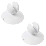 マーナ(marna) COLOR SPICE いろいろキャッチャー ホワイト 2個入 歯ブラシスタンド (コード収納 壁面収納) 吸盤 歯ブラシ立て W444W