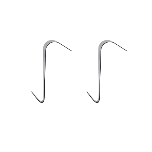 Image of T Tulead Black Molding Hooks Metal Picture Rail Hangers Picture Frame Hanging Hooks Pack of 30