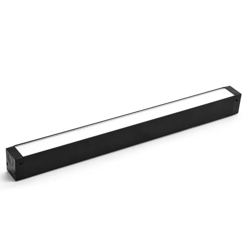 SCON 24V Lámpara Lineal LED para Sistemas de Riel Magnético CX34, Luminaria Lineal de 15W, Floodlight LED(Negro/3000K-4000K-5000K/Dimmable o No-dimmable/Ra 85)