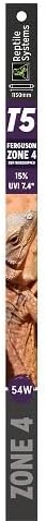 Reptile Systems T5 Ferguson Zone 4 Lamp – 48in, 54W – High Output Lighting for Reptiles, Crested Geckos, Chameleons, Leopard Geckos – Ideal for Vivariums and Tanks