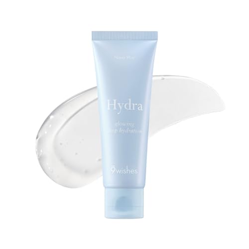 9 wishes Hydra Plus + Face, Neck Moisturising Cream - 50ml - Deep Hydration Skincare Long-lasting Moisturizer for up to 72 hours, Premium Korean Skincare