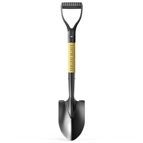 Highlight 28" Round Small Garden Shovel with D-Handle