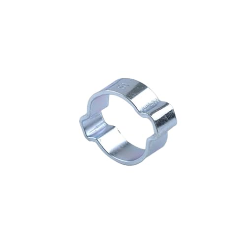 Image of Double Ear Hose Clamps 15/25PCS Hose Clamp Double Ear Worm Drive Fuel Water Pipe 5-20mm Spring(25Pcs 17-20mm)