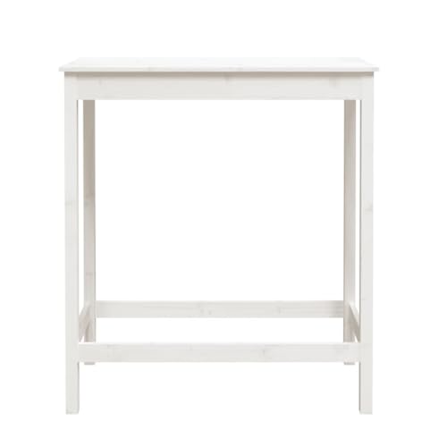 Petite table à manger stable en pin blanc pour petits espaces et studios - 6