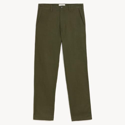 Image of Marks & Spencer Regular Fit Linen Rich Chino Trousers