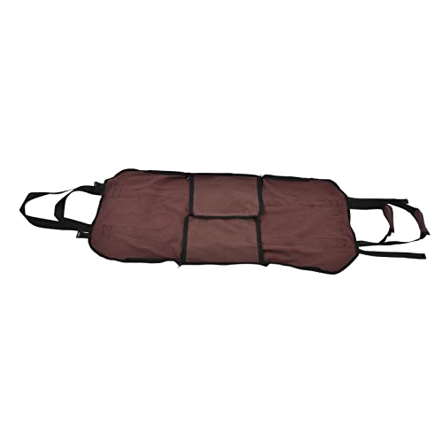 EOJDDPA Porta leña de tela Oxford, portátil, resistente, bolsa para leña, bolsa de almacenamiento para jardín, camping, picnic, marrón oscuro, Casual