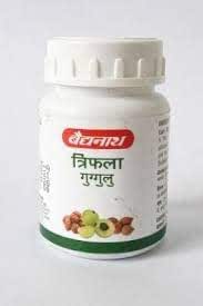 Complément Ayurvédique Baidyanath Triphala Guggulu - 80 Comprimés à Base De Plantes - Neuf