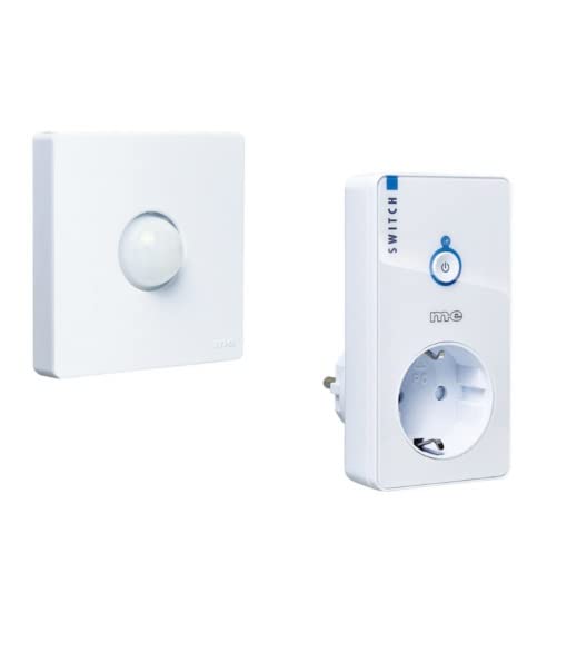 CUVEO Set, 1 x Funk-Bewegungsmelder für Innen und 1 x Funk-Steckdose,...