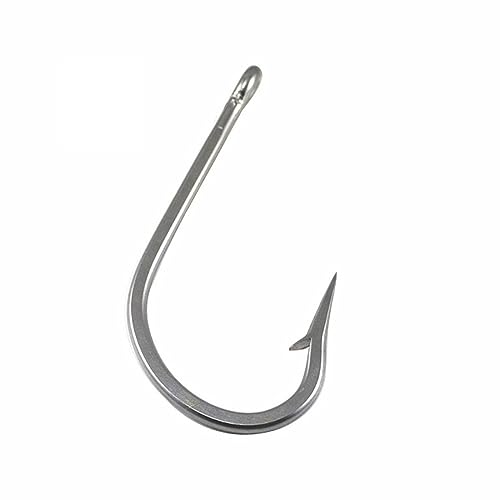 釣り針 5個 ステンレススチール スーパーラージ サメ 釣り針 ビッグゲーム 魚 マグロ 餌 特大 釣り針 サイズ 20/0 釣り道具キット 釣り用品