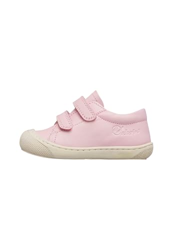 Naturino Zapatitos Primeros Pasos de Piel, Rosa-Gris- 27